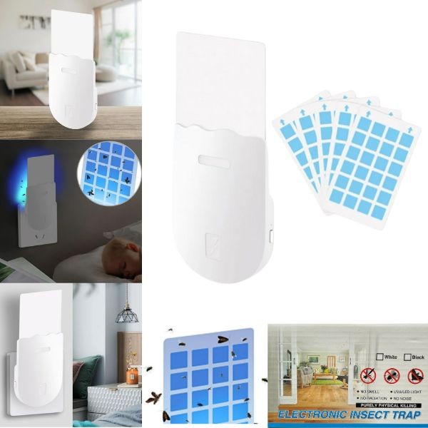Electronic Insect Trap - #NoSmell.B2 - UVA Light & Night Light - Colors May Vary - Perfect For Kitchen - 8 For $32.00