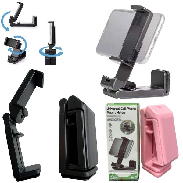 Universal Cell Mount - #Pink.EnjoyLife.B2 - Travel Mount - Plane, Desk, Cabinet, Auto Vent, ETC. - Universal - 10 For $35.00