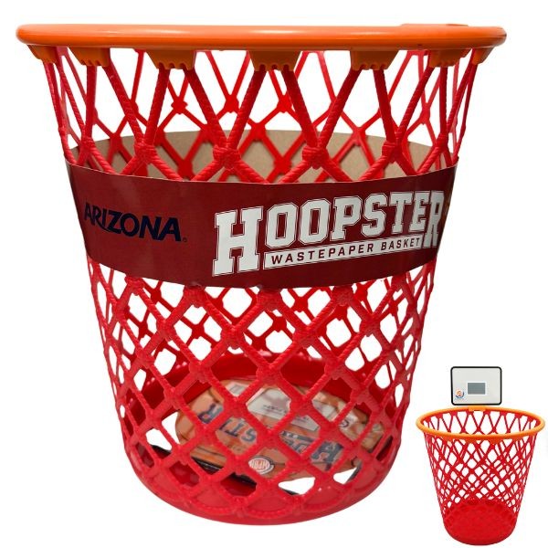 Arizona Wildcats Hoopster - Team Color Hoop Look Waste Basket - 7 For $35.00 - Arizona Wildcats