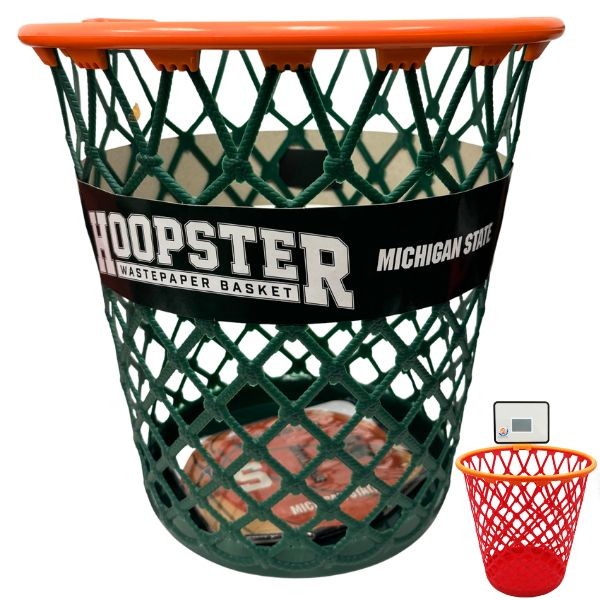 Michigan State Spartans Hoopster - Team Color Hoop Look Waste Basket - 7 For $35.00 - Michigan State