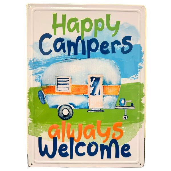 Happy Campers - #61523 - 17"x12" Metal Tin Signs - The Country Series - 8 For $32.00