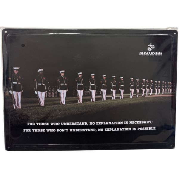Marines For Those Who Understand - #46004 - 17"x12" Metal Tin Signs - The Country Series - 8 For $32.00