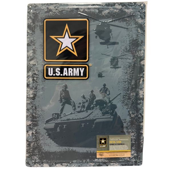 US Army Star And Tank - #45002 - 17"x12" Metal Tin Signs - The Country Series - 8 For $32.00