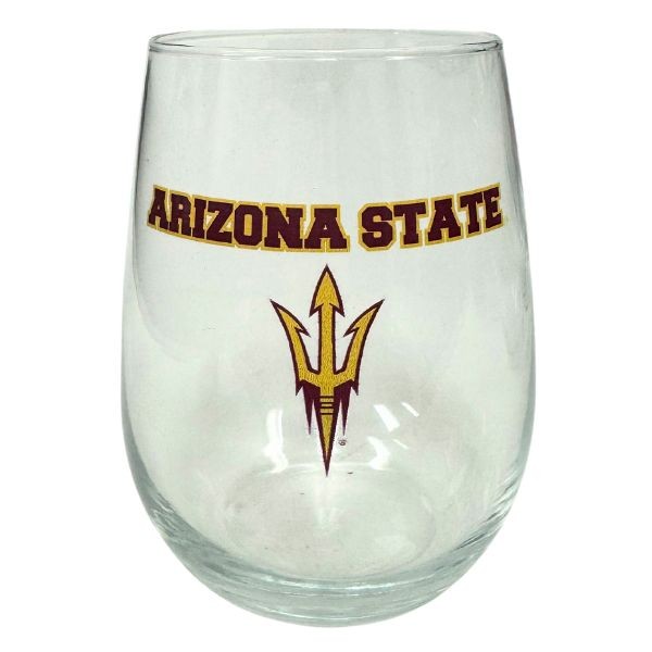 Arizona State Sun Devils - 17OZ Retro Team Spirit Wine Glasses - 6 For $30.00 - Arizona State