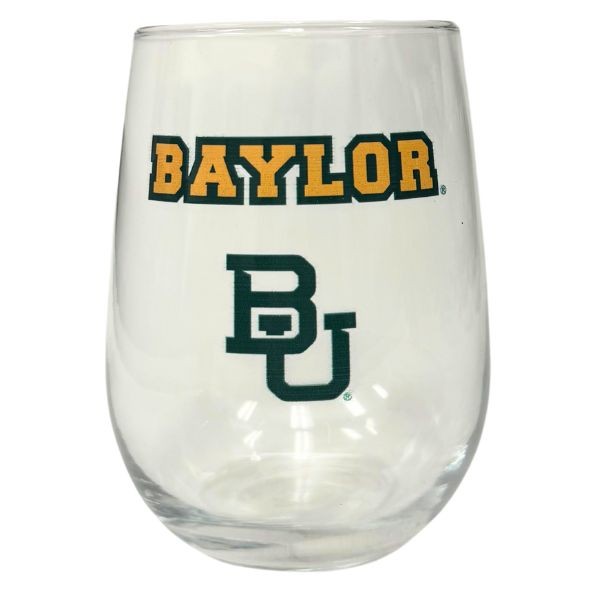 Baylor Bears 17OZ Retro Team Spirit Wine Glasses - 6 For $30.00 - Baylor Bears