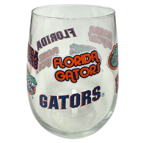 Florida Gators - 17OZ Retro Team Spirit Wine Glasses - 6 For $30.00 - Florida Gators