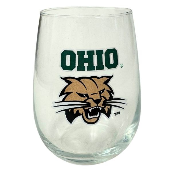 Ohio University Bobcats - 17OZ Retro Team Spirit Wine Glasses - 6 For $30.00 - Other Teams