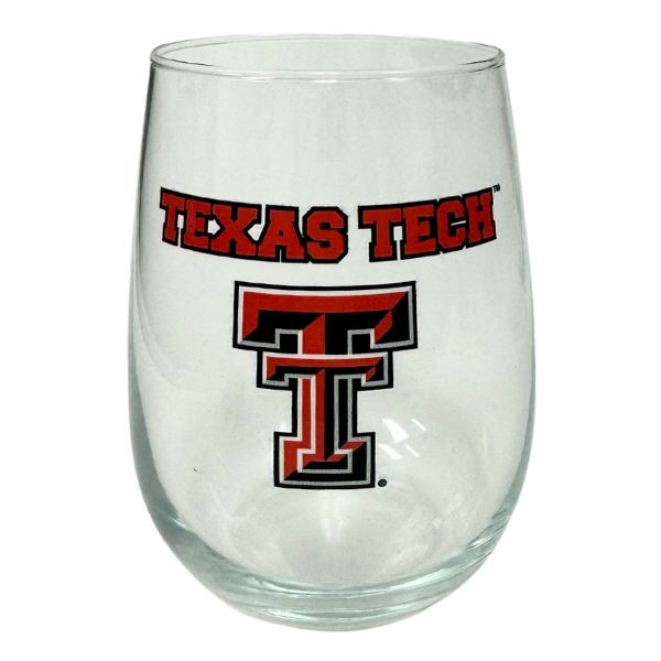 Texas Tech 17OZ Retro Team Spirit Wine Glasses - 6 For $30.00 - Texas Tech