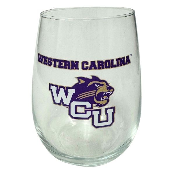 Western Carolina University - 17OZ Retro Team Spirit Wine Glasses - 6 For $30.00 - Other Teams