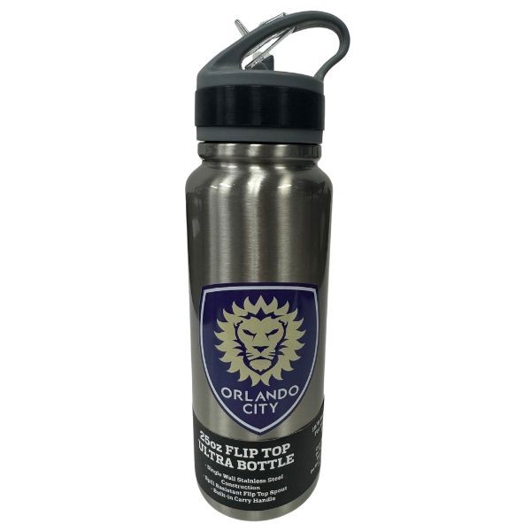 Orlando City FC - Soccer Club - 25OZ Stainless Steel Ultra Water Bottle - Hot/Cold - 4 For $30.00 - Wholesale Jacksonville Jaguars Product - Jaguars Merchandise