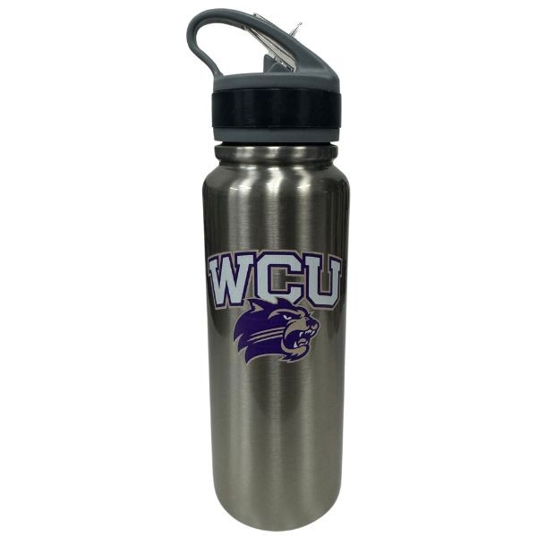 Western Carolina Catamounts - 25OZ Stainless Steel Ultra Water Bottle - Hot/Cold - 4 For $30.00 - North Carolina