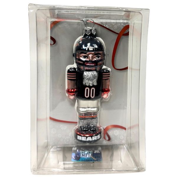 Chicago Bears Ornaments - The #00 Player Soldier - Blown Glass - 6 For $18.00 - Wholesale Chicago Bears Products - Bears Merchandise 2
