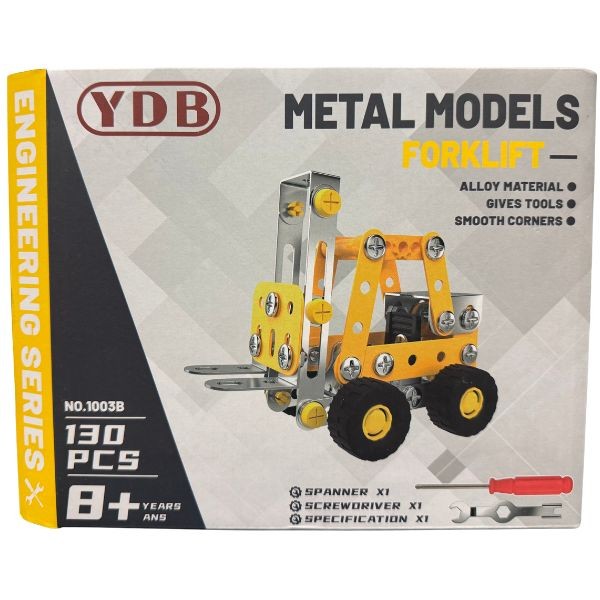 STEM Building - #1003B- 130PC YDB Metal Alloy Building Kit - The Forklift - 6 Kits For $36.00