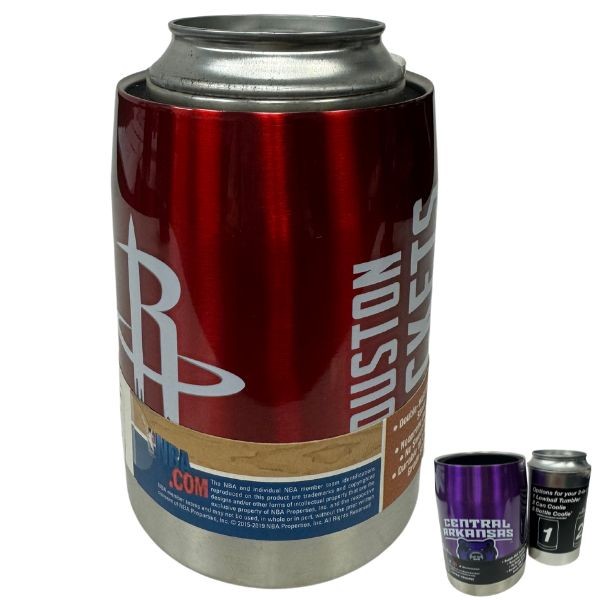 Houston Rockets Ultra Coolie - Stainless Steel Can Coozie - The Ultra Series - 6 For $30.00 - Houston Rockets