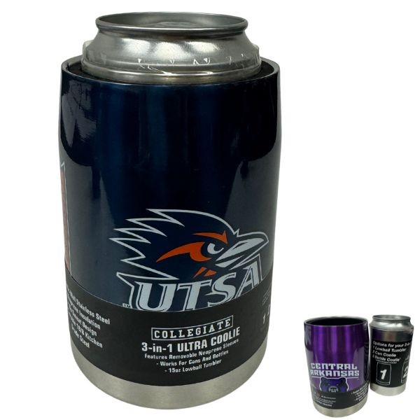 University Texas San Antonio Ultra Coolie - Stainless Steel Can Coozie - The Ultra Series - 6 For $30.00 - Other Teams