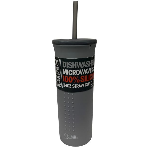 GoSili Drinkware - #004956.Gray - 24OZ 100% Non-Toxic Tumbler - 12 For $36.00