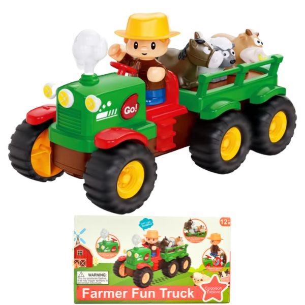 The Farmer Truck - STEM Learning - Lights, Sounds, Magnetic Movements - Includes Farm Animals - 4 For $30.00