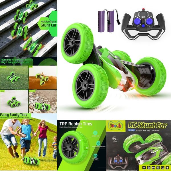 IDOCK Toys - #NB04A - 2.4GHZ - Double Sided 360 Rotation - Rechargeable, LED, Full Function - 4 For $30.00