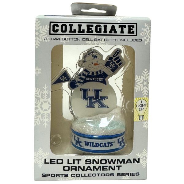 University Of Kentucky Ornaments - Batteries May Be Defective - The LIT Snowman Style - 12 For $18.00 - Kentucky