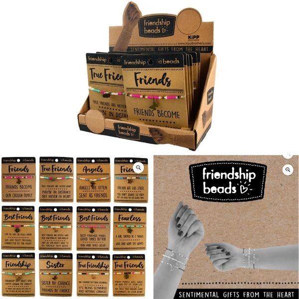 Friendship Beaded Bracelets - #22303 - Colors & Designs Vary - 48 For $32.64