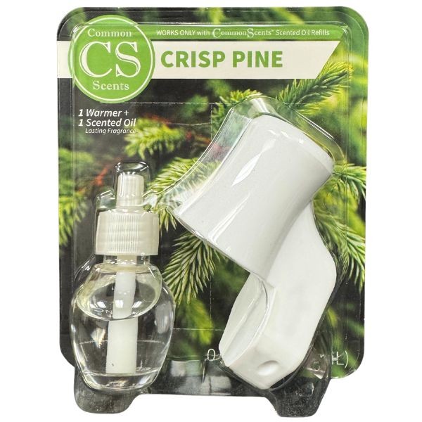 Common Scents - #14944 - Crisp Pine - Electronic Warmer and Scented .067OZ Oil Set - 24 Sets For $36.00