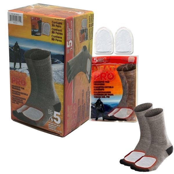 Heat Pro - #49315 - Display Box Includes 30Packs Of 2PC Toe Warmers - Last up To 5 Hours - 2 Boxes For $25.00