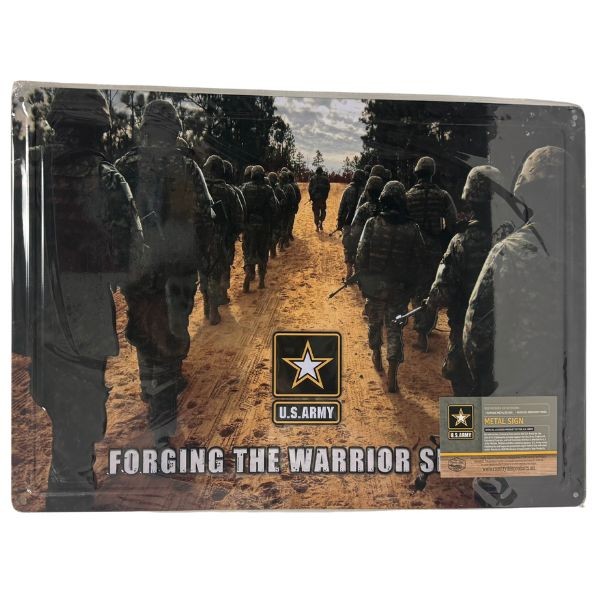 Tin Signs - #45020 - 12"x17" Metal Signs - Army Forging The Warrior - 8 For $32.00