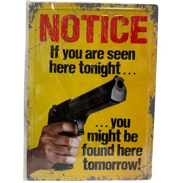 Tin Signs - #61476 - 12"x17" Metal Signs - Seen Here Found Here - 8 For $32.00