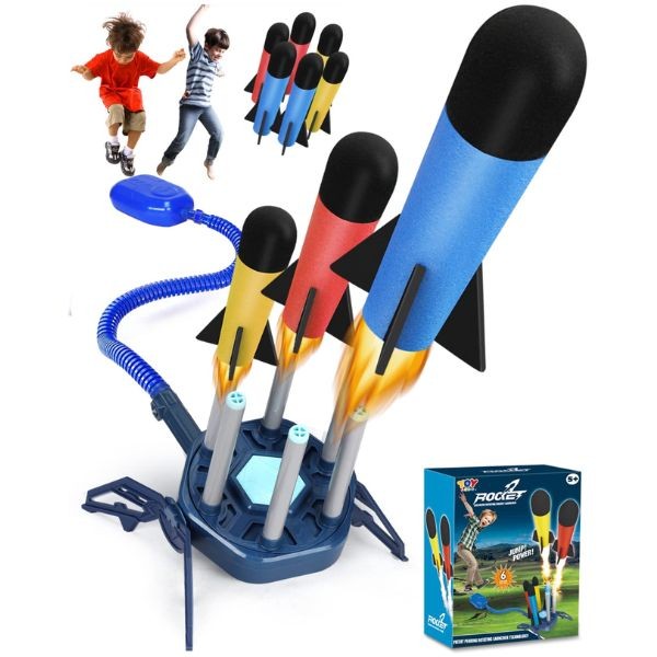Toy Life -CTR- The Rocket Launcher - Rotating Stomp Rocket System - Includes 6Rockets - 5 Sets For $25.00