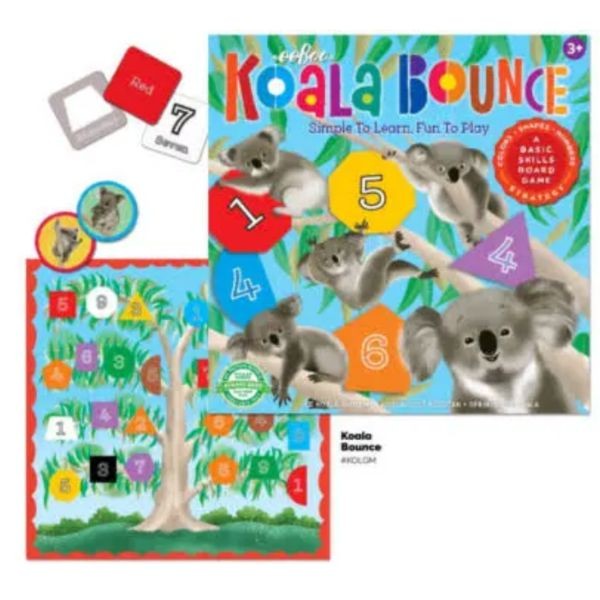 Eeboo - #51039 - The Koala Bounce STEM Learning - Colors.Shapes.Numbers. - 6 For $30.00