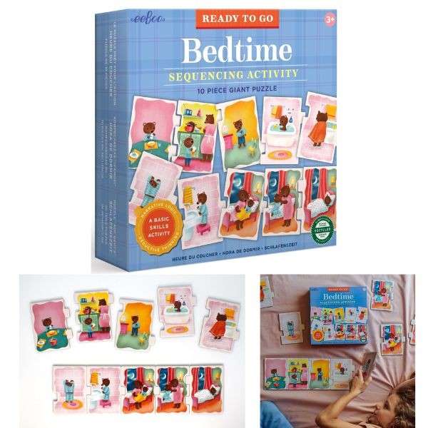 Eeboo STEM Learning - #51179 - Bedtime - 10PC Sequencing Activity - 6 For $30.00