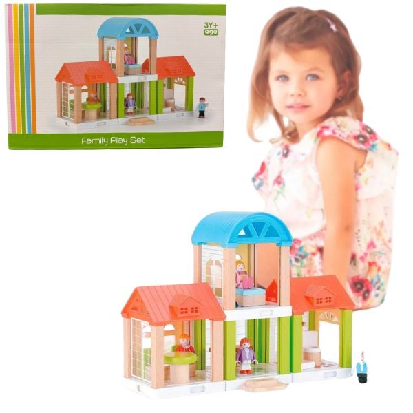 KidBest STEM Toys - The 42PC Family Play Set - Premium Wood Toys - 4 For $34.00