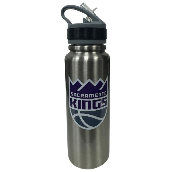 Sacramento Kings - 25OZ Ultra Flip Top Water Bottle - Stainless Steel - 6 For $30.00 - Sacramento Kings