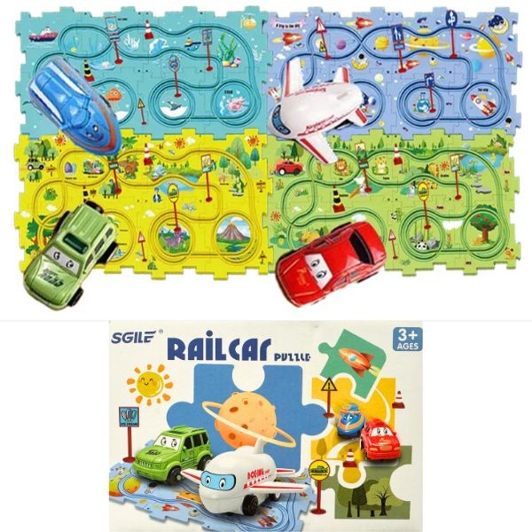 Sgile STEM - #15PC.Asst - 15PC DIY Track Puzzle Maze Kit - Pot Luck - Colors & Styles May Vary - 6 Kits For $30.00