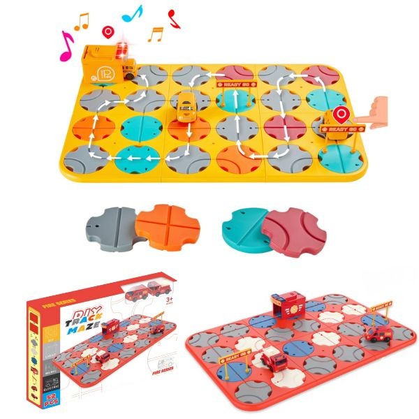 Sgile STEM - #50PC.Asst.4x6 - 50PC Plus DIY Track Puzzle Maze Kit - Pot Luck - Colors & Styles May Vary - 6 Kits For $40.00