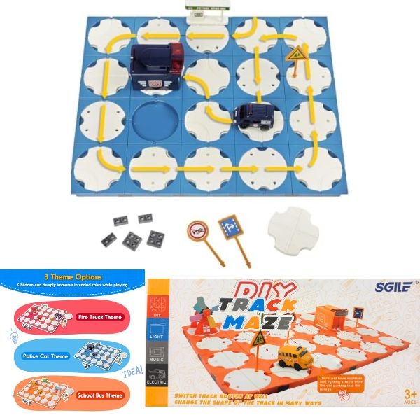 Sgile STEM - #Large.83. - 83PC Plus DIY Track Puzzle Maze Kit - Pot Luck - Colors & Styles May Vary - 4 Kits For $30.00