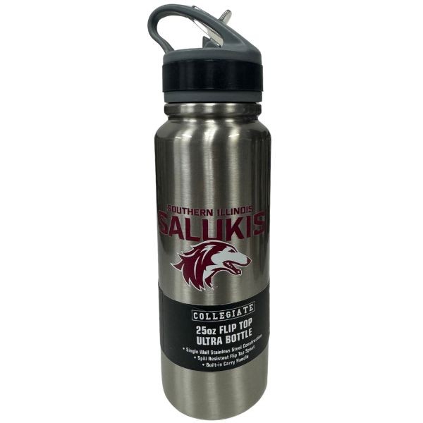 Southern Illinois Salukis - 25OZ Ultra Flip Top Water Bottle - Stainless Steel - 6 For $30.00 - SIU Salukis