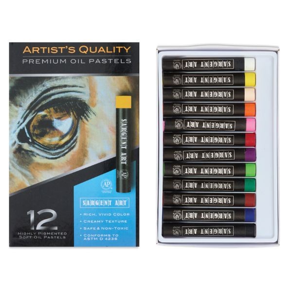 Sargent Art - #22017 - 12Pack Artist's Quality Premium Oil Pastels - 18 Packs For $36.00