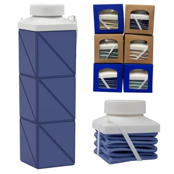 The Collapsible Water Bottle - Pot Luck Colors & Packaging - Expands To 4 Sizes - Up To 24.3OZ - 12 For $30.00