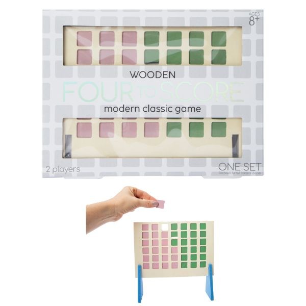 The Wooden Four To Score - #93382 - Modern Style Connect Game - 10 For $35.00