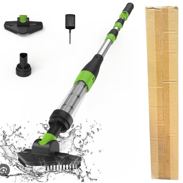 Poolergectic - Extendable RE-Chargeable Pool/Spa Vacuum - Cord Free On The Go Cleaning - 3 For $45.00