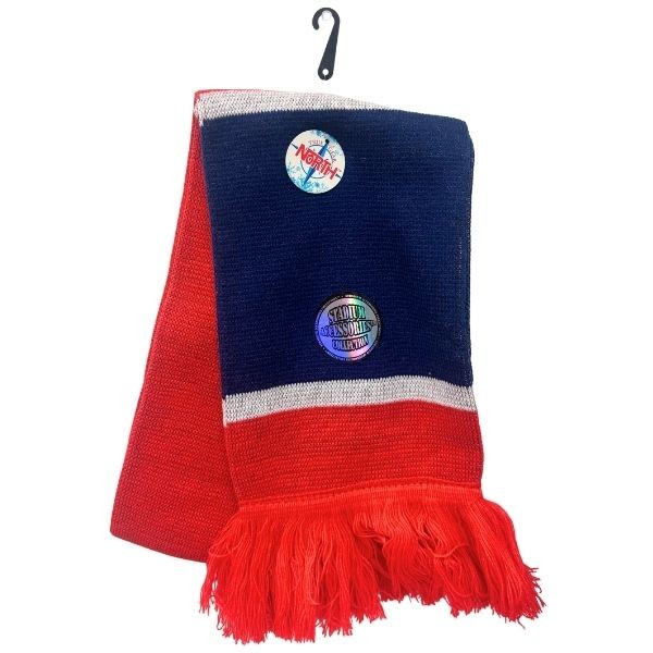 True Gear North - Heavy Knit Scarf - #Red.Blue - White Stripe - 18 For $36.00 - Wholesale Apparel - Wholesale NFL Shirts - Wholesale Jerseys