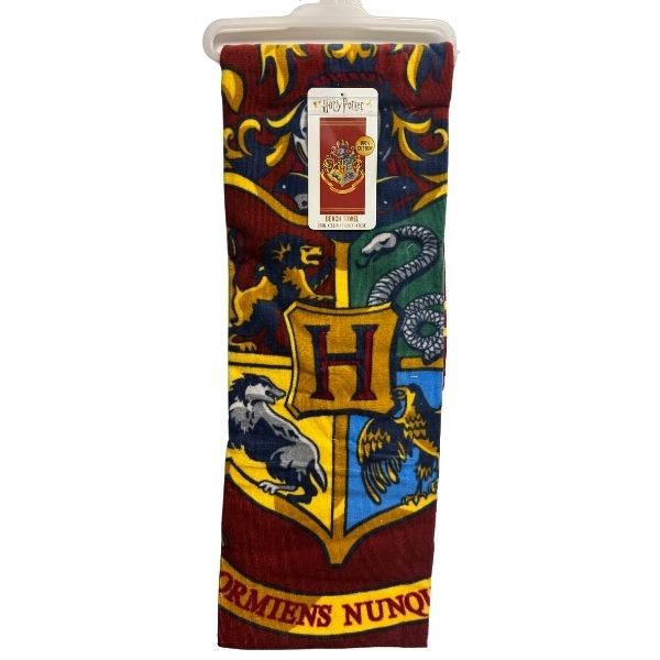 Harry Potter Beach Towel - 28"x58" Full Size - 100% Cotton Beach Towel With Hanger - 6 For $36.00 - Wholesale Mystery Merchandise - Wholesale John Deere - Wholesale Licensed Products