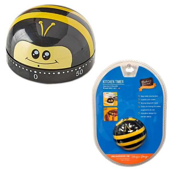 Baker's Secret - The Bee - #BS40635 - Kitchen Timer - Easy Twist Magnetic - 12 For $36.00