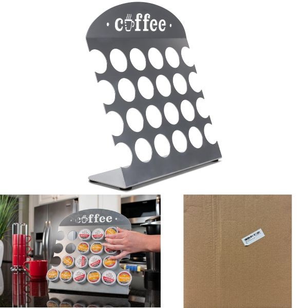 The Coffee Bar - Brown Box Packaging - 24PC Pod Holder Stand - Modern Table Top Design - 6 For $36.00