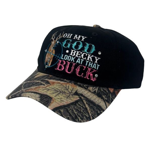 Fashion Caps - #42937 - Deer In Sites Camo Bill - #Becky.Buck - Adjustable - 4 For $20.00 - Wholesale Apparel - Wholesale NFL Shirts - Wholesale Jerseys