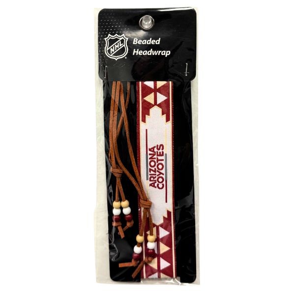 Team Fashion - Arizona Coyotes - Beaded Headwraps - Leather - 6 For $15.00 - Arizona Coyotes