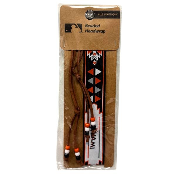 Team Fashion - Miami Marlins - Beaded Headwraps - Leather - 6 For $15.00 - Wholesale Miami Marlins Products - Marlins Merchandise 2