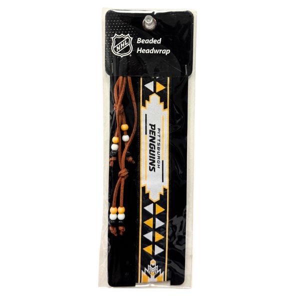 Team Fashion - Pittsburgh Penguins - Beaded Headwraps - Leather - 6 For $15.00 - Pittsburgh Penguins