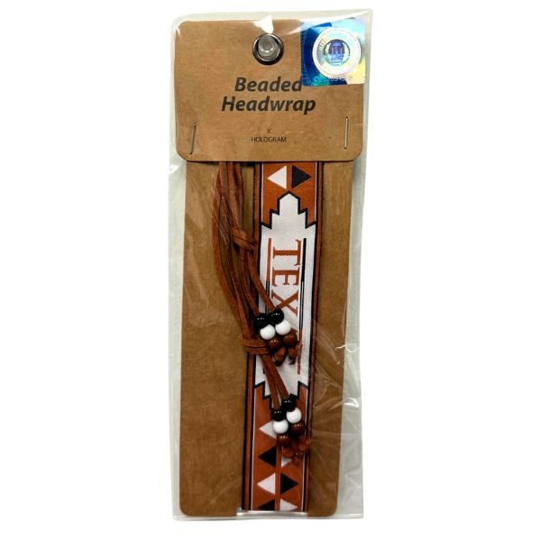 Team Fashion - Texas Longhorns - Beaded Headwraps - Leather - 6 For $15.00 - Texas Longhorns